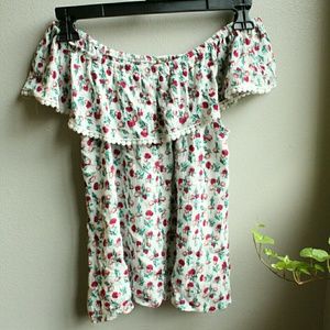 off the shoulder shirt